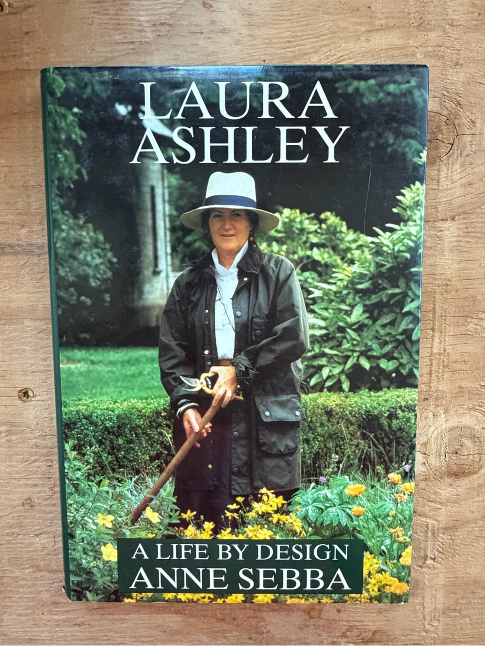 Laura Ashley Green Linen Vintage Book